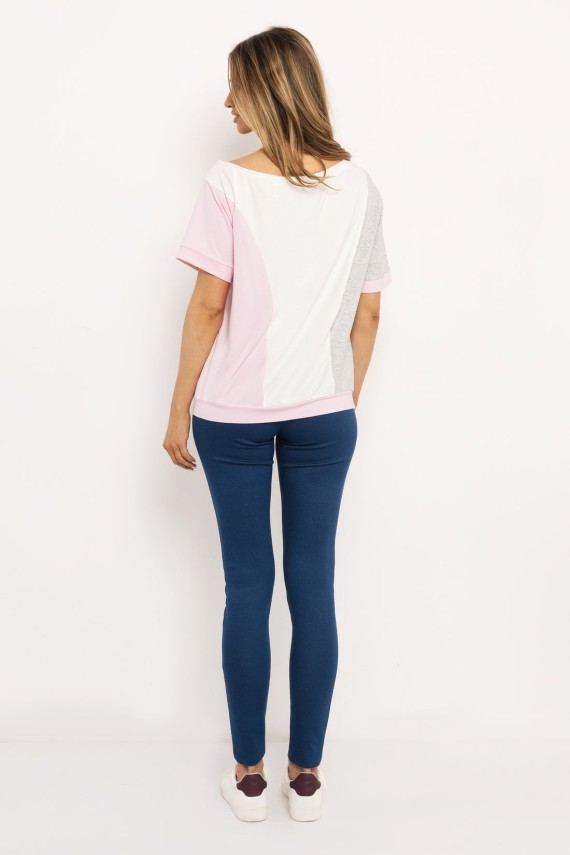 Amnesia Bator felső szürke/rózsaszín/ekrü 