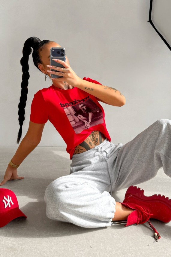 O La Voga Idcare red póló 