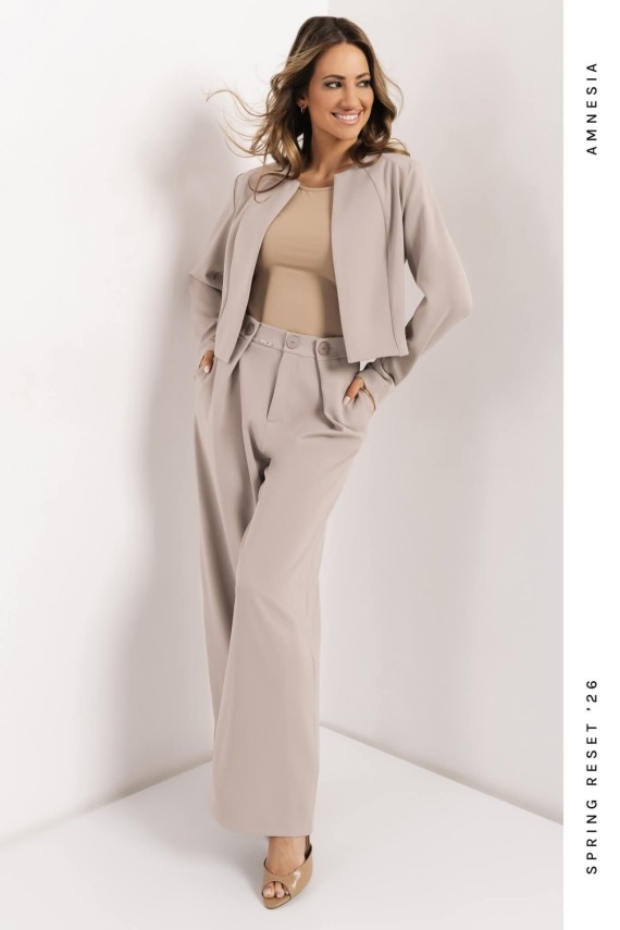 Amnesia Rogan blézer fangó színben 