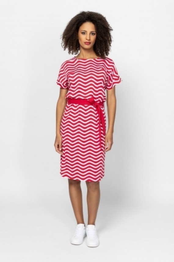 Heavytools Vinona carmin női pamut ruha 