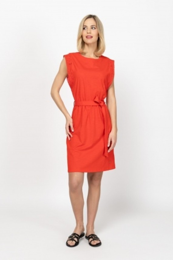 Heavytools Vitarra papaya női pamut ruha