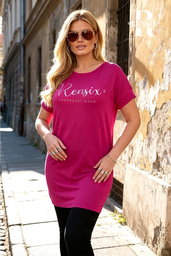 Rensix tunika sárga,  zöld, pink színben 