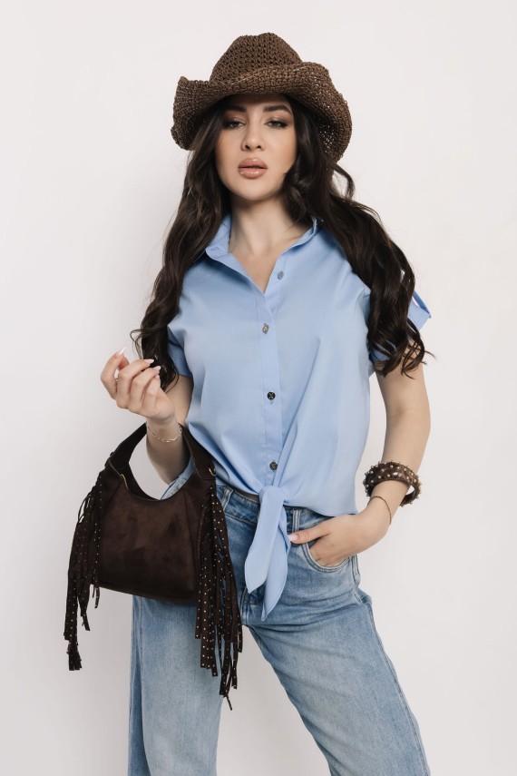 Amnesia Bech felső ekrü,  kék,  rózsaszín színekben 