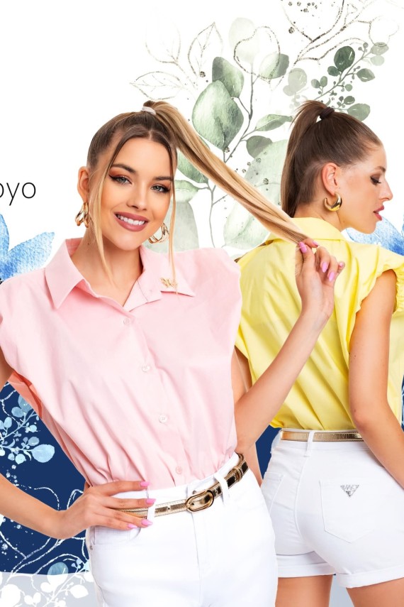Mayo chix Jojo blúz rózsaszín, bézs, fekete színben 