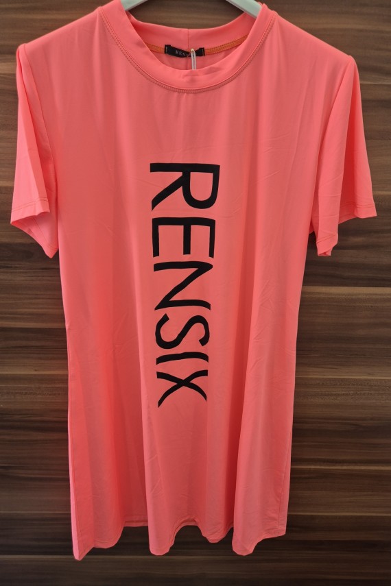 Rensix poliamid A-Vonalú ruha menta, korall, királykék,  fekete,  pink színben 
