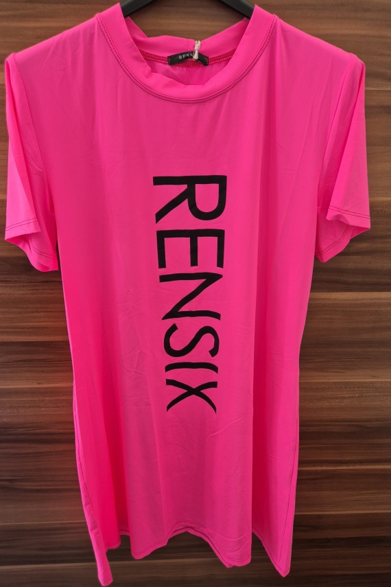 Rensix poliamid A-Vonalú ruha menta, korall, királykék,  fekete,  pink színben 