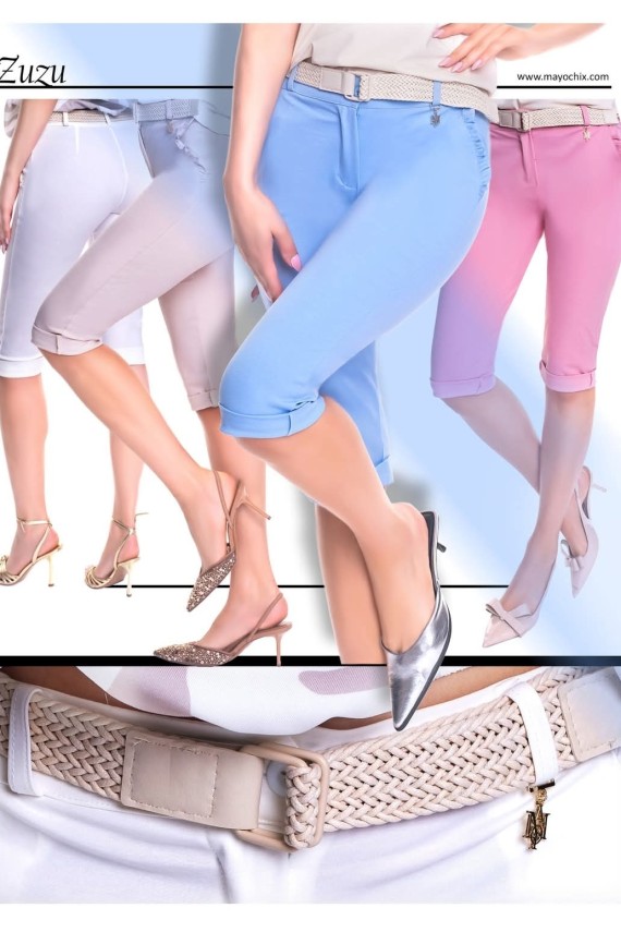 Mayo chix Zuzu térdnadrág világoskék színben 