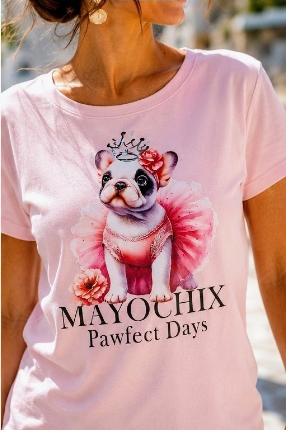 Mayo chix Doggy póló rózsaszín színben 