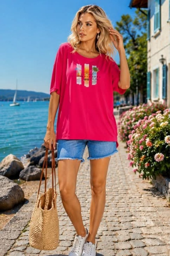 Mayo chix Dália pink színű tunika 