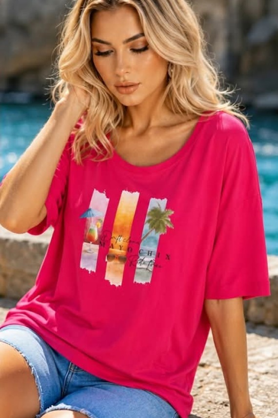 Mayo chix Dália pink színű tunika 
