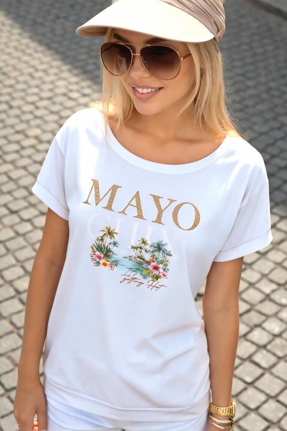 Mayo chix Elif póló  ekrü színben 