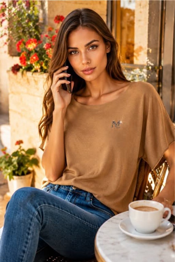 Mayo Chix Dallas kötött pulóver khaki,  pisztácia színben