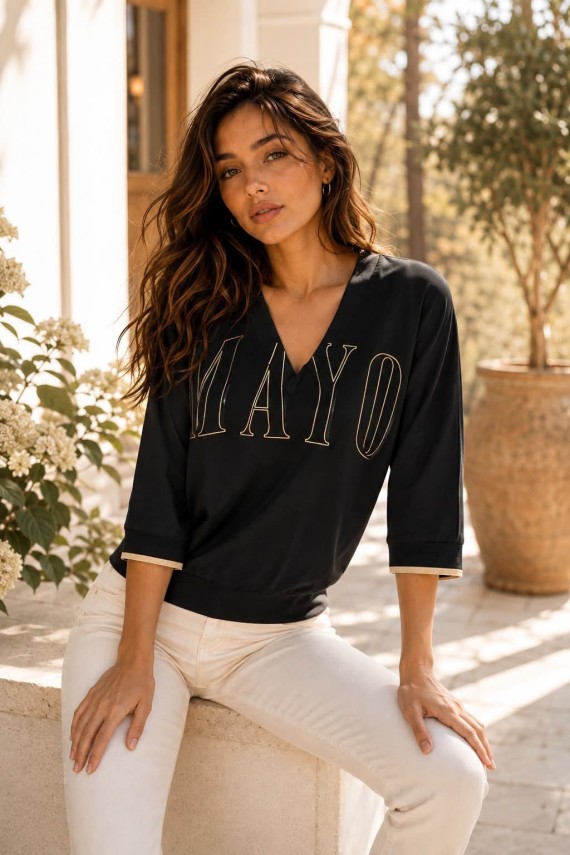 Mayo Chix Jaya felső barna, ekrü, fekete, khaki