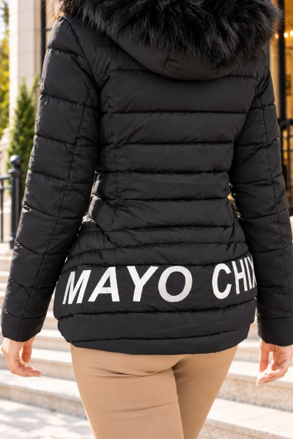 Mayo Chix Tyre kabát fekete színben