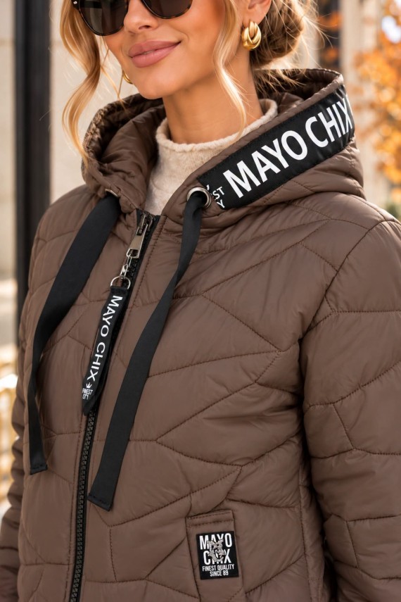 Mayo chix Zennie dzseki barna színben 